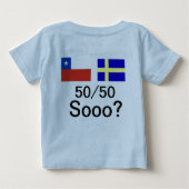 chile sverige baby t-shirt (Rückseite)