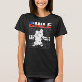 Chile Table Tennis Support Chilean Ping Pong Tea T-Shirt (Vorderseite)