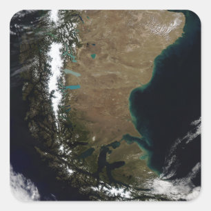 Chile und die Patagonian Region von Argentinien Quadratischer Aufkleber