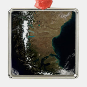 Chile und die Patagonian Region von Argentinien Silbernes Ornament
