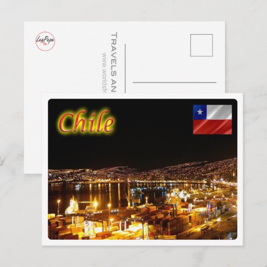 Chile - Valparaiso - Postkarte (Vorne/Hinten)