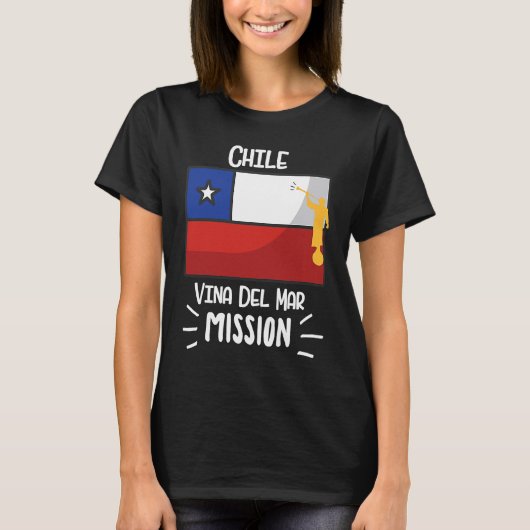 Chile Vina del Mar Mormon LDS Mission T-Shirt (Vorderseite)