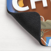 Chile Vintage Travel Poster Mousepad (Ecke)