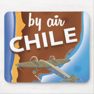 Chile Vintage Travel Poster Mousepad