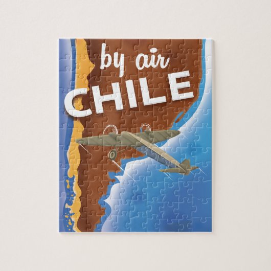 Chile Vintage Travel Poster Puzzle (Vertikal)