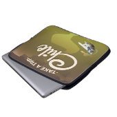 Chile Volcano Vintage Reiseplakat Laptopschutzhülle (Vorne Knopf)