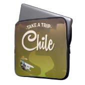 Chile Volcano Vintage Reiseplakat Laptopschutzhülle (Vorderseite Links)