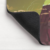 Chile Volcano Vintage Reiseplakat Mousepad (Ecke)