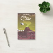 Chile Vulkan Vintage-Reiseposter Post-it Klebezettel (Büro)