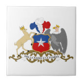 Chile-Wappen Fliese (Vorderseite)
