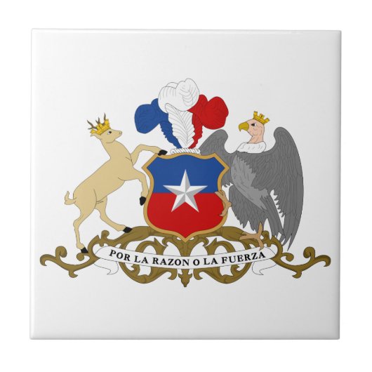 Chile-Wappen Fliese (Vorderseite)