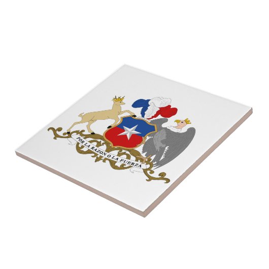 Chile-Wappen Fliese (Seite)