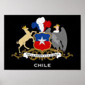 Chile* Wappen-Plakat Poster (Vorne)
