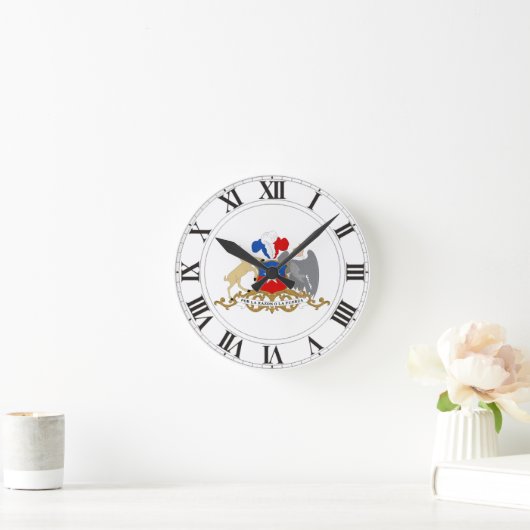 Chile-Wappen Runde Wanduhr (Zuhause)