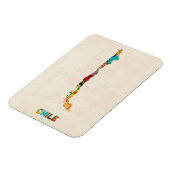 Chile Wasserfarbkarte Magnet (Linke Seite)