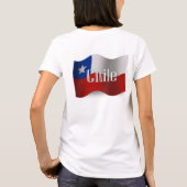 Chile Waving Flag T-Shirt (Rückseite)