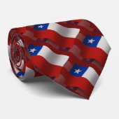 Chile-wellenartig bewegende Flagge Krawatte (Gerollt)