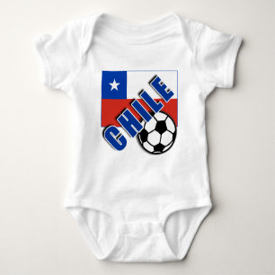 CHILE Weltfußball-Fan-T-Shirts Baby Strampler