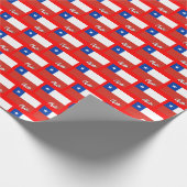 Chile Wrapping Paper, Weihnachtsrot, chilenische F Geschenkpapier (Ecke)