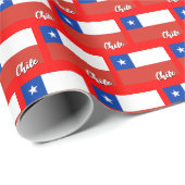 Chile Wrapping Paper, Weihnachtsrot, chilenische F Geschenkpapier (Rolleneckpunkt)