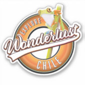 Chile wunderbar erkunden aufkleber (Vorderseite)
