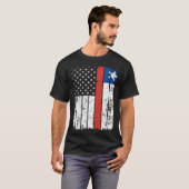 Chilean American Flag T-Shirt Pride Chile USA (Vorne ganz)