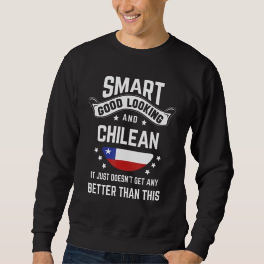 Chilean Flag Native Pride Chile Chilean Roots Sweatshirt (Vorderseite)
