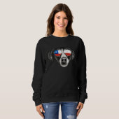 Chilean Flag Pointer Dog Chile Pocket Sweatshirt (Vorne ganz)