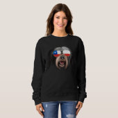 Chilean Flag Tibetan Terrier Dog Chile Pocket Sweatshirt (Vorne ganz)