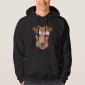 Chilean Flag Wire Fox Terrier Dog Chile Pocket Hoodie (Vorderseite)
