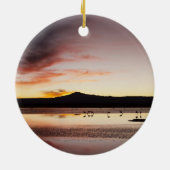 Chilean Flamingo Keramik Ornament (Hinten)