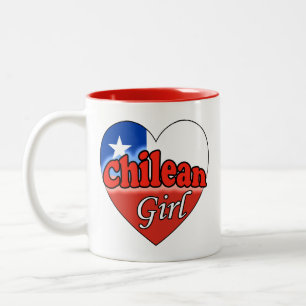 Chilean Girl Zweifarbige Tasse