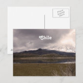 Chilenische Berge Postkarte (Vorne/Hinten)