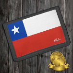 Chilenische Fahne, Chile-Patrioten / Sportarten Tri-fold Geldbeutel<br><div class="desc">WALLETS: Chile & chilenische Fahne Mode - Liebe in meinem Land,  Reisegeschenke,  Großvater Geburtstag,  Nationalpatrioten / Sportfans</div>