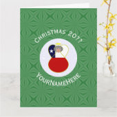chilenische Flagge Abuela Angel Weihnachten Person Karte (Gelbe Blume)