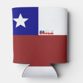 chilenische Flagge Dosenkühler (Rückseite)