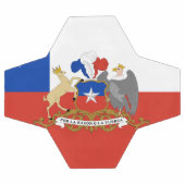 chilenische Flagge Fußball (Flach)