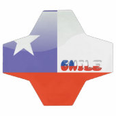 chilenische Flagge Fußball (Flach)