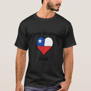 Chilenische Flagge Herz Ich habe Leute in Chile T-Shirt
