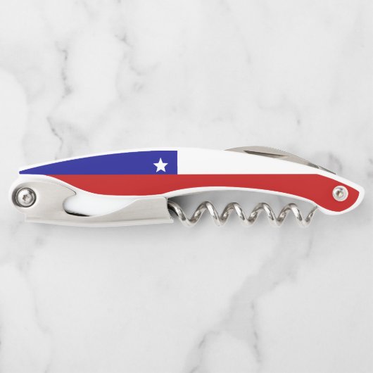 chilenische Flagge Kellnermesser (Vorderseite)