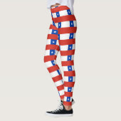 chilenische Flagge Leggings (Links)