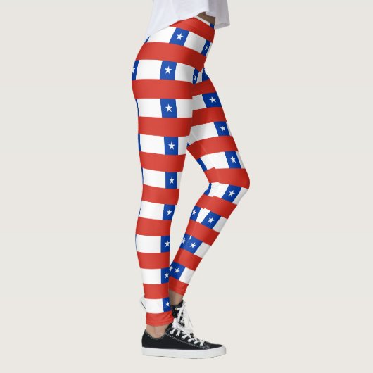 chilenische Flagge Leggings (Rechts)