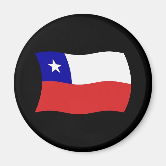 Chilenische Flagge Magnet (Vorne)