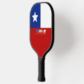 chilenische Flagge Pickleball Schläger (Links)