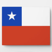 chilenische Flagge Plaque Fotoplatte (Vorderseite)
