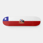chilenische Flagge Skateboard (Horizontal)
