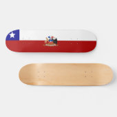 chilenische Flagge Skateboard (Horizontal)