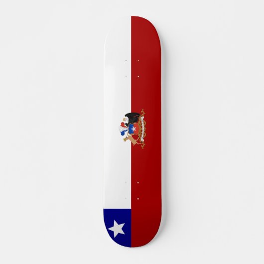 chilenische Flagge Skateboard (Vorne)