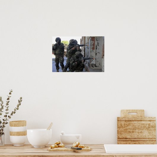 chilenische Marines Poster (Küche)