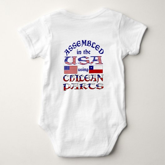 Chilenische Teile 2 Baby Strampler (Rückseite)